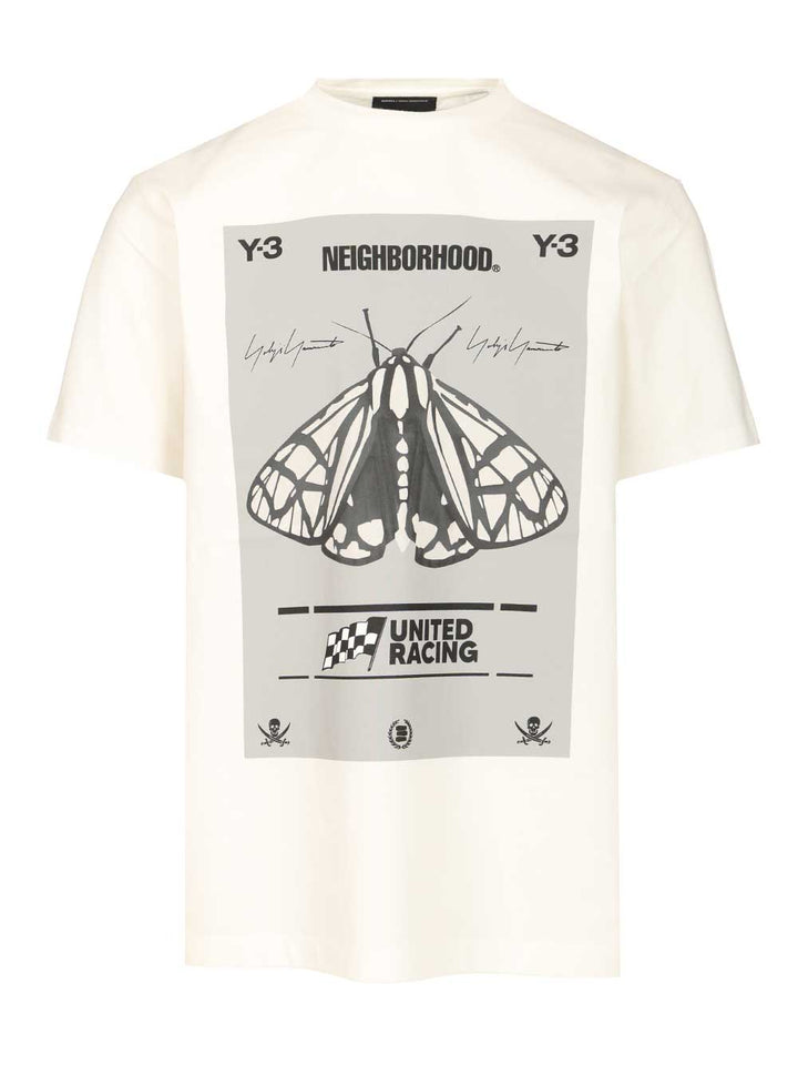 Adidas Y-3 Nbhd Graphic T-Shirt - White | 96c54f74a69aab3db6edfe74130043af15635e90