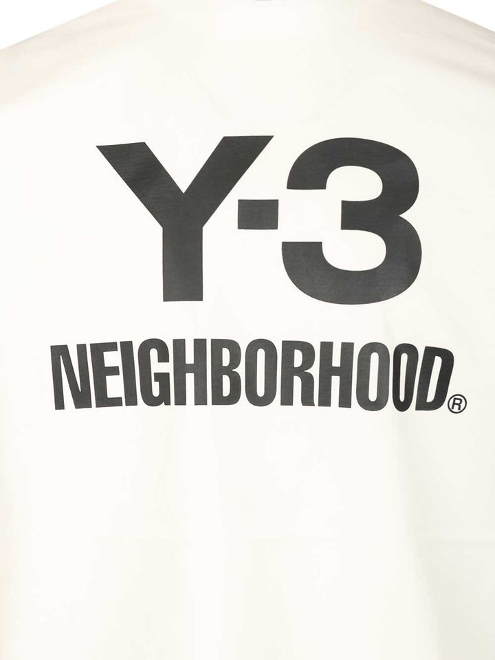 Adidas Y-3 Nbhd Logo T-Shirt - White | d53a7e206e57525643ad13d54440569bcbdc98f1