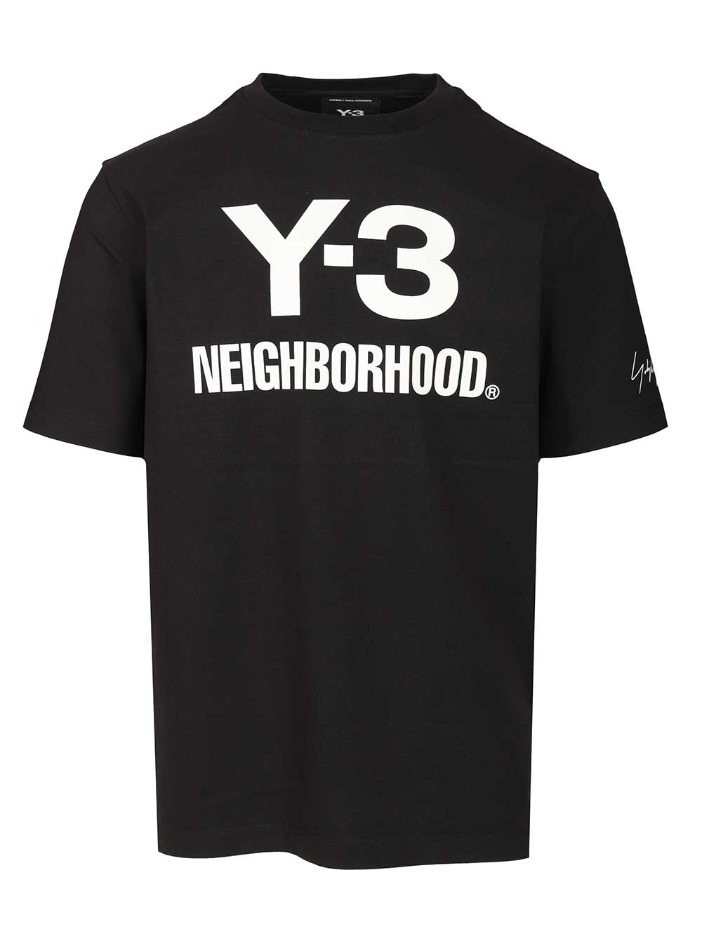 Adidas Y-3 Nbhd Logo T-Shirt - Black | 1c4f4bcd61a348f439933244c0e4bb694937a127