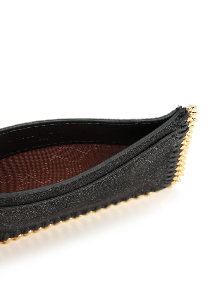 Stella Mccartney Falabella Card Holder Wallets - Black | a4baad4aa8053d9d335ba1ad2ab0b8d72cea85c6