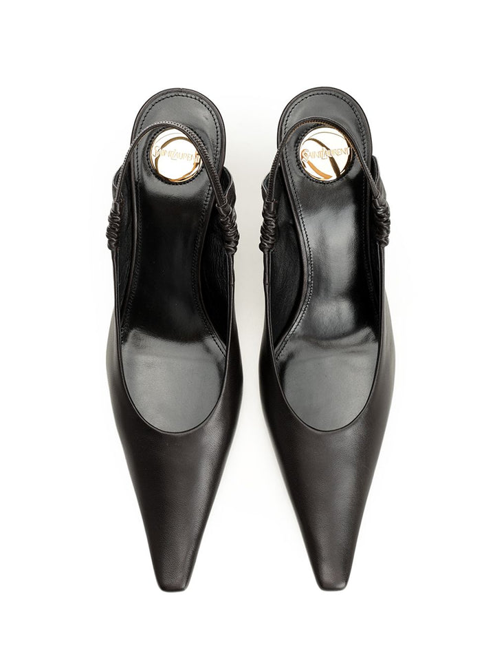 Saint Laurent Anne-Marie Décolleté Pumps - Brown | 09295eacb819d98a8f6d558aa415a6bb118b6323