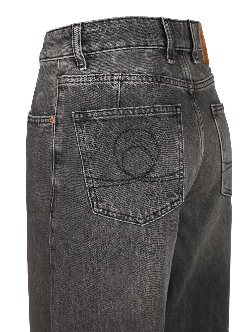 Marine Serre Moon Laser Jeans - Grey | 98657e050dbe4508a2ea068a5cdacf2e01ddbb10