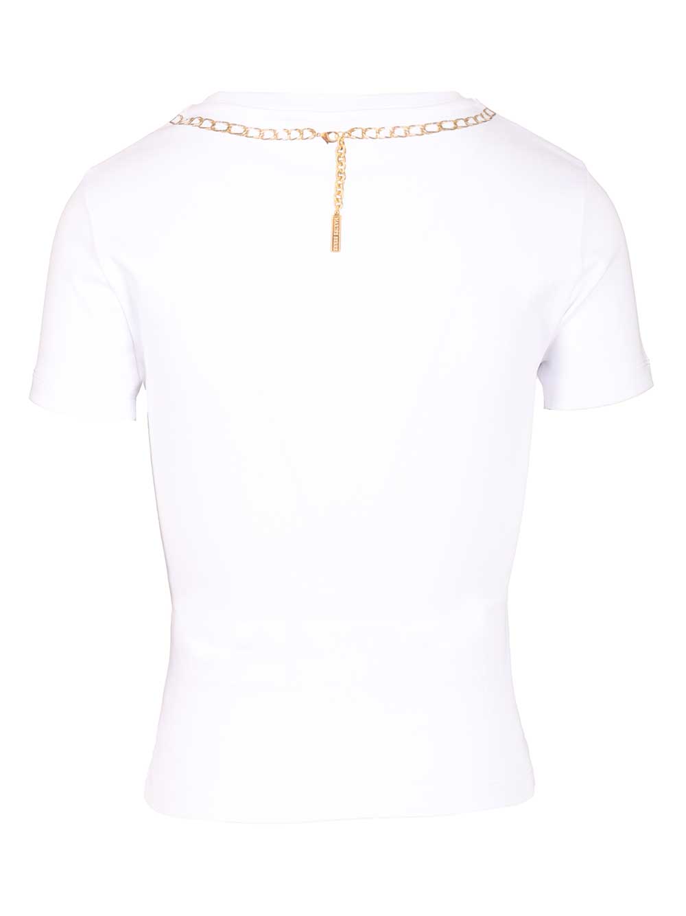 Marine Serre Trompe L'œil Jewelry Jersey Baby Fit T-Shirt - White | b00405cf3291643c08a2f9e75466ec36b86879f2