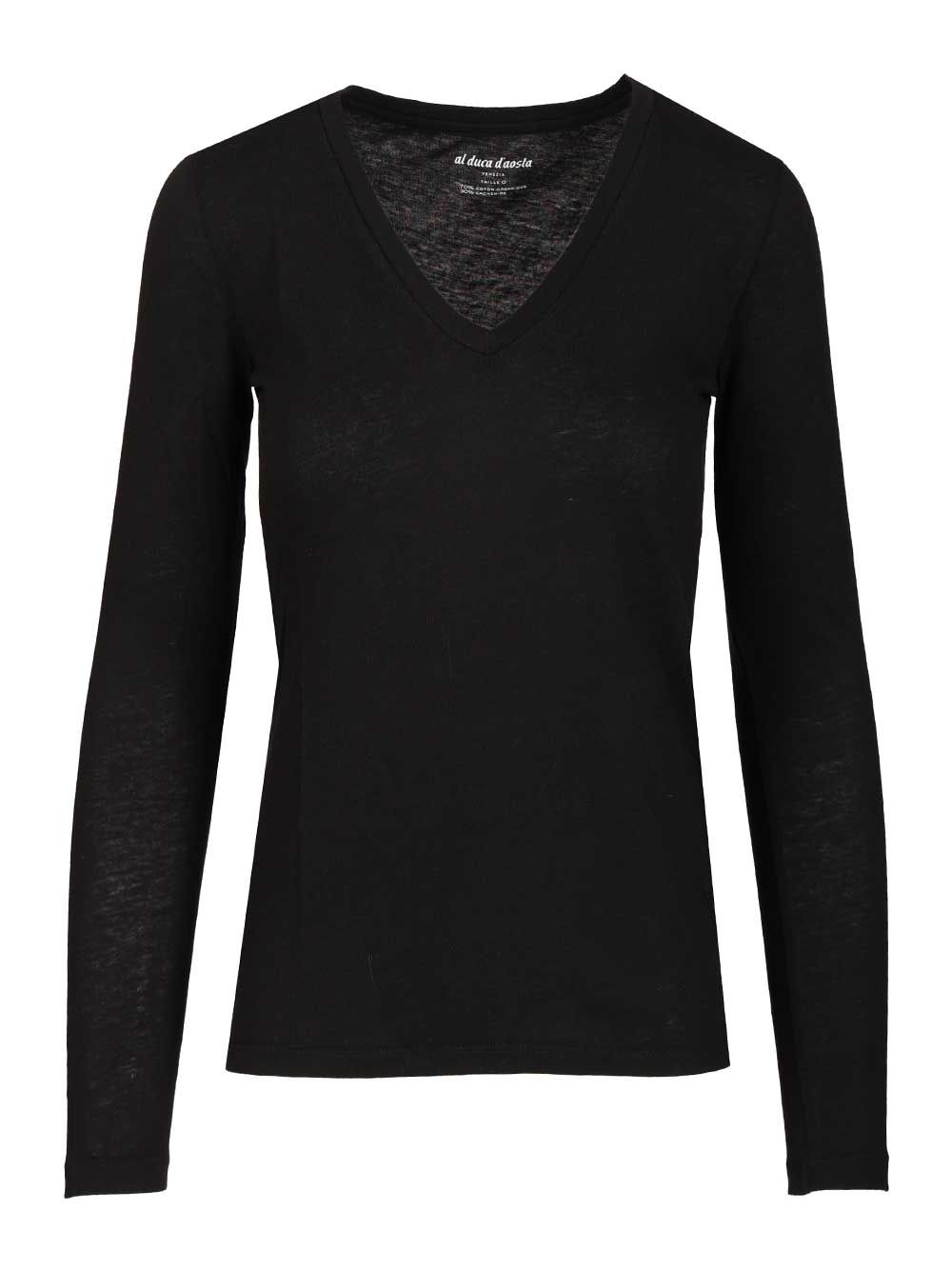Al Duca D'Aosta V-Neck T-Shirt - Black | 2be27f456d2c3cf9751332eb4ba2d11859e73ee2