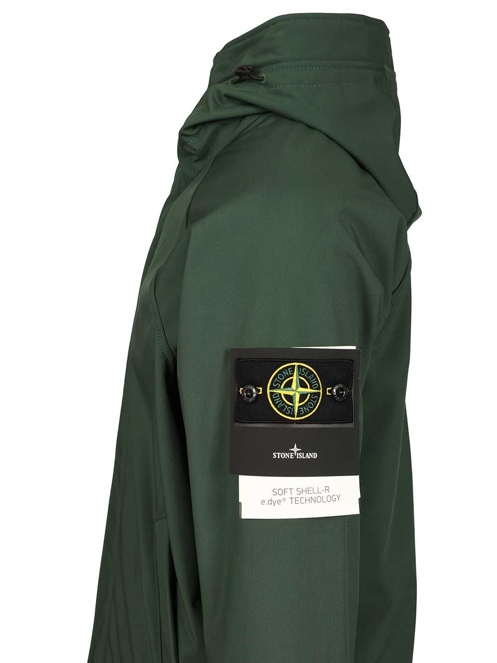 Stone Island Parka Soft Shell-R E.Dye® Coats - Green | 5b54a9a35d16eba57be5eeb7aa73b6a65c84d2ca