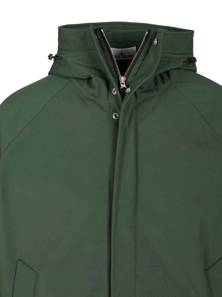 Stone Island Parka Soft Shell-R E.Dye® Jackets - Green | 528f6e59ebc58df33c7a1d22036a3fa3252acfb0