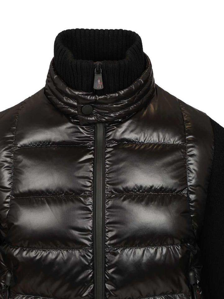 Moncler Grenoble Padded Cardigan Knitwear - Black | 96aefe319029cb9969a8da380bfba0cbef9ba1b3