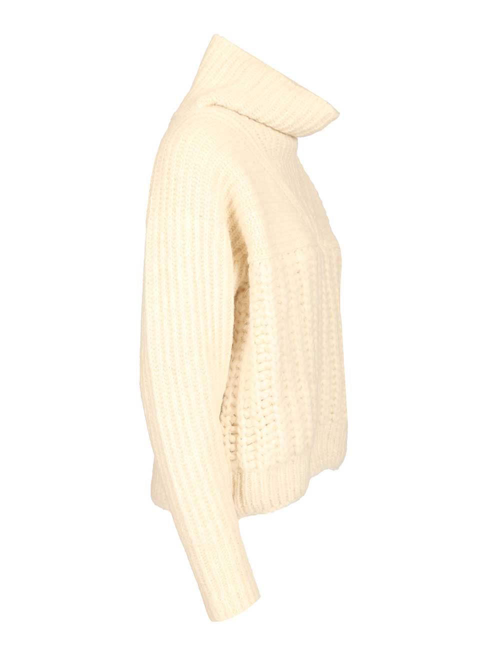 Moncler Grenoble Turtleneck Sweater Knitwear - White | e75ad2e3f958449874966f2c1615f7d9d2056be9