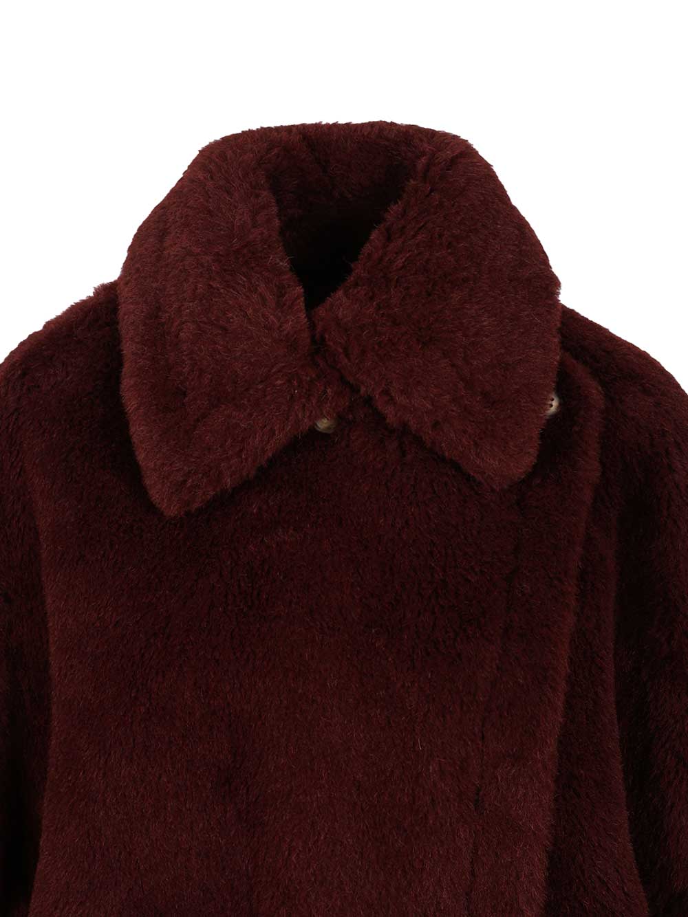 Max Mara Alpaca And Wool Teddy Fabric Cape Scarves And Foulards - Violet | 1f6843546de78453fa79bbcfc44508e1a4de0485