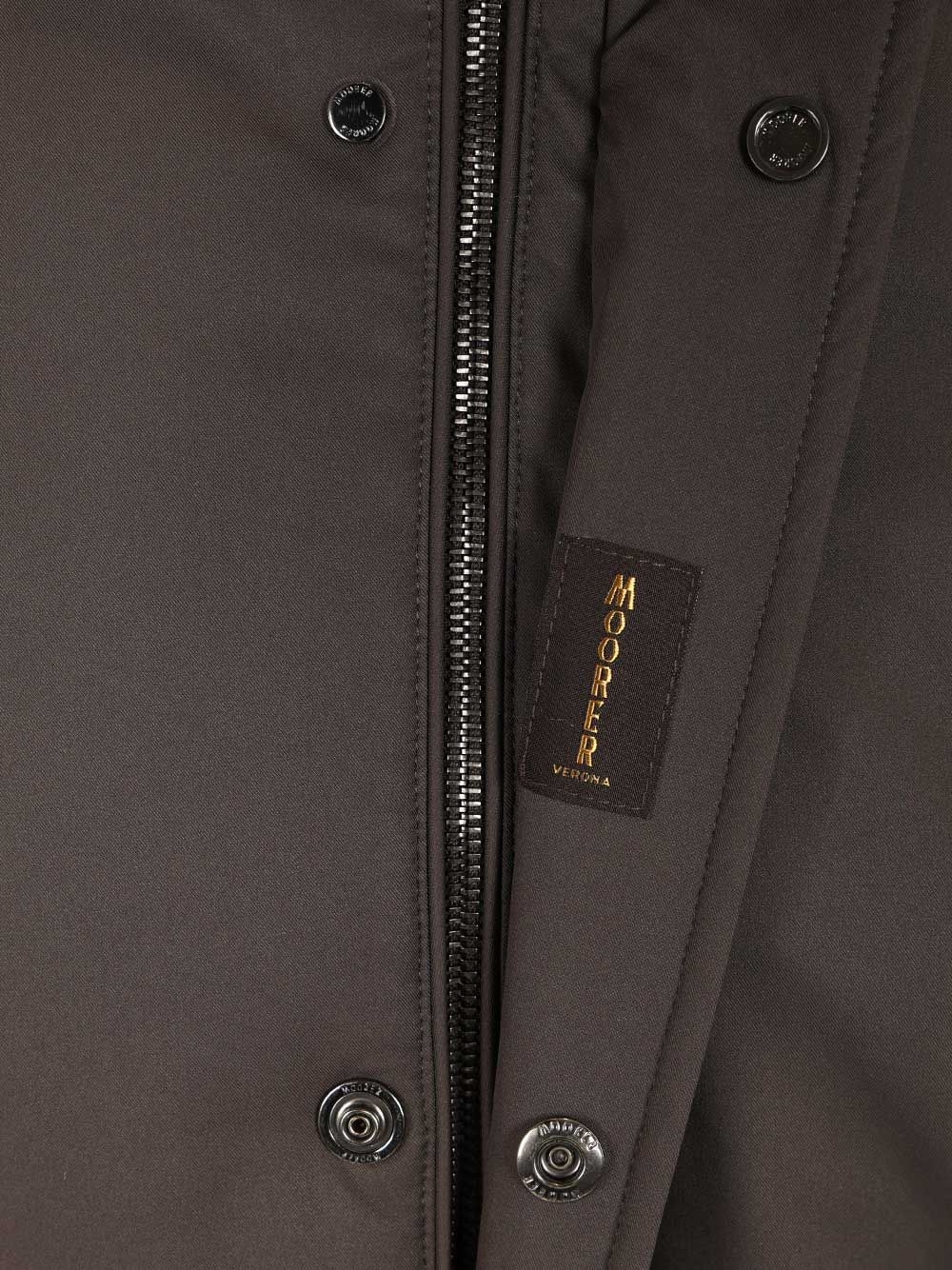 Moorer Vermont-Ads Long Down Jacket Coats - Grey | 6e38e93d9c288edc8ca1f5d865b6445b5f30e27b