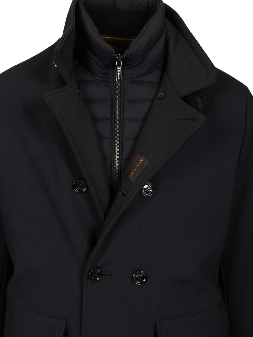 Moorer Bas-Tz Jacket Coats - Blue | 88601e146b0d2a26e1a17c3a9242ca6bbaf35ab8