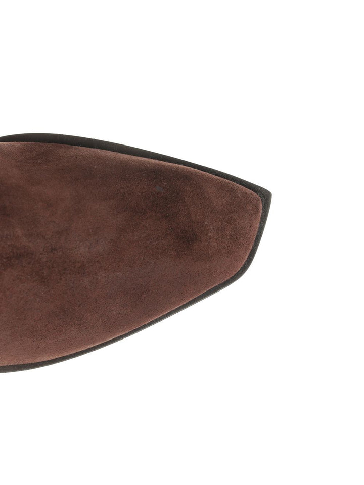 Jimmy Choo Hart Stitch Suede Boots - Brown | e382509f0a451b4855408d8bf3a39b3aa0a66d0b