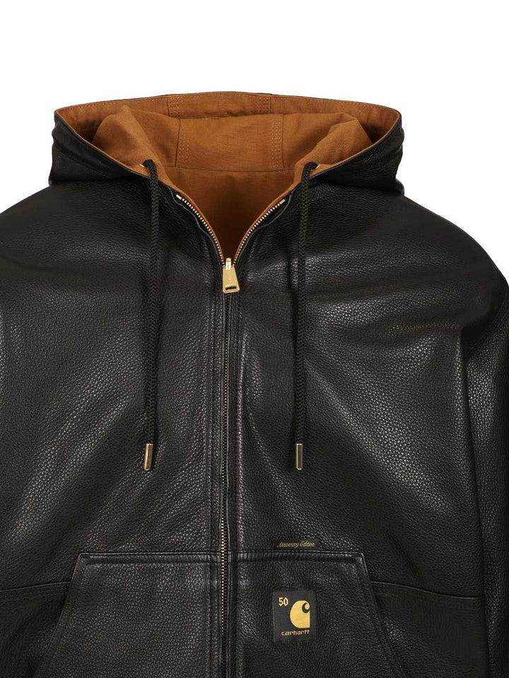 Carhartt Wip 50 Years Anniversary Og Active Jacket Leather Jackets - Black | ee22b6bdac5214d9e6add5d22546612fed0b51b9