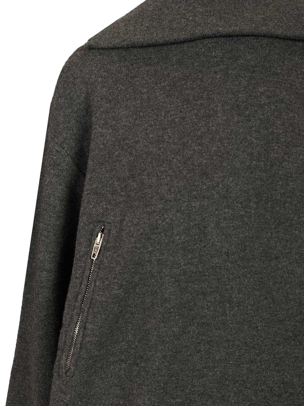 Balenciaga Back To Front Sweater In Wool Blend Knitwear - Grey | 161754495a55a6ba5c0b590ba3884bb9b16f6cf3