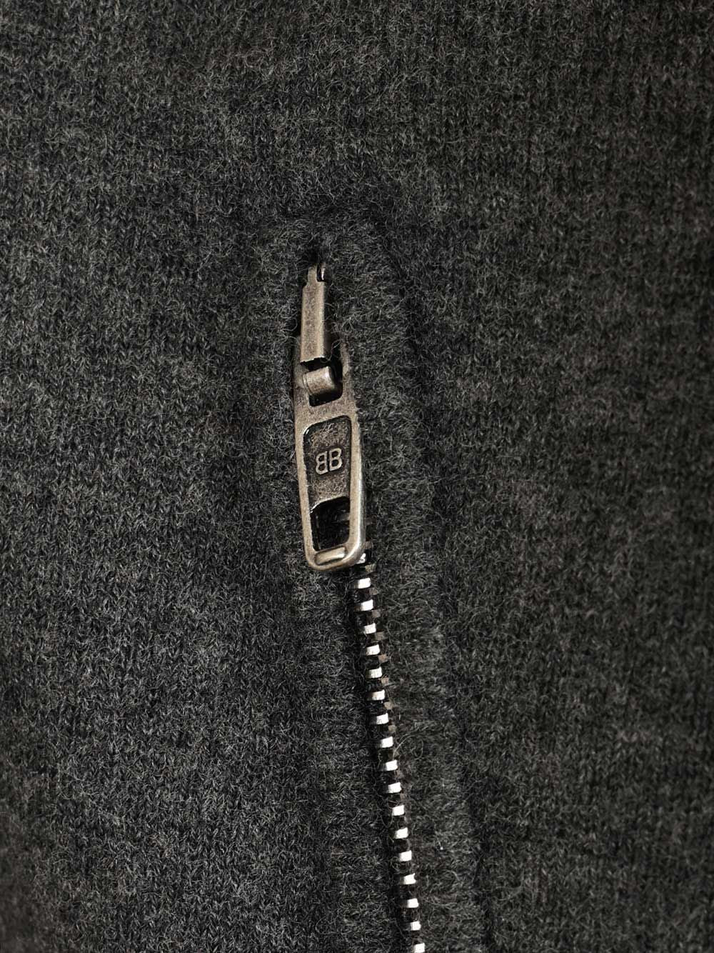 Balenciaga Back To Front Sweater In Wool Blend Knitwear - Grey | d0645b0beda44fc880d251e2517ef88f156fb7c6
