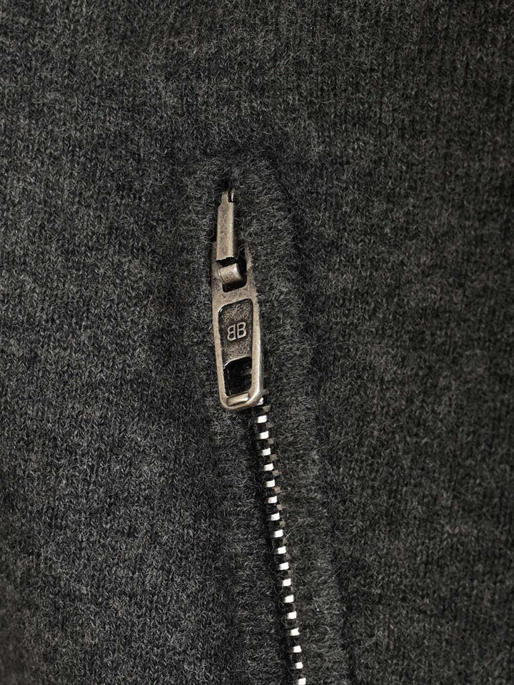 Balenciaga Back To Front Sweater In Wool Blend Knitwear - Grey | d0645b0beda44fc880d251e2517ef88f156fb7c6