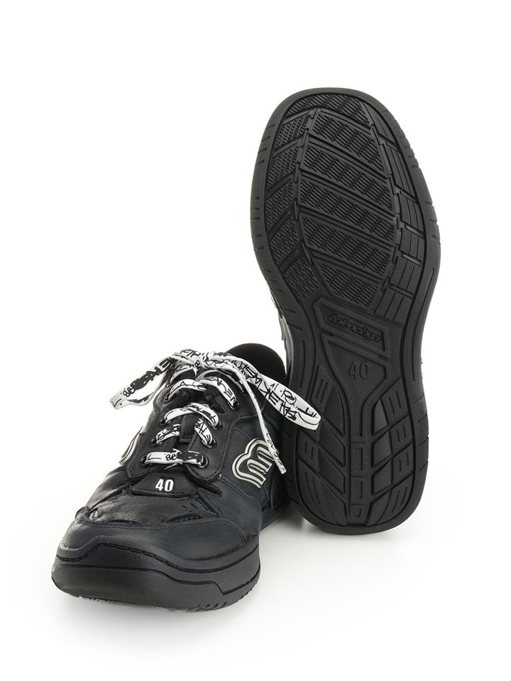 Balenciaga Hamptons Worn Out Sneakers - Black | 0dab2ff22b604457382c1dec741229329bba39e6