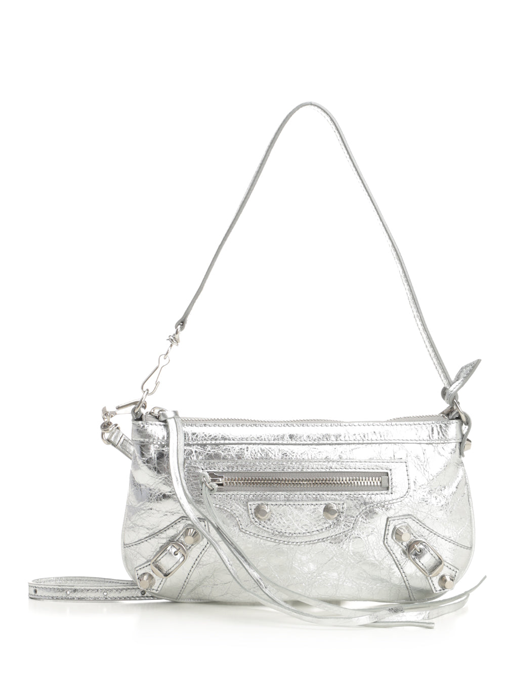 Balenciaga Le City Shoulder Bags - Silver | 9927a68d49717a7e391d6fbfcdbe1f5631d04844
