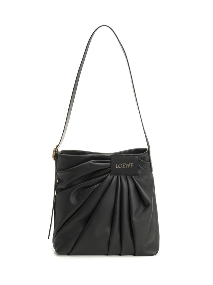 Loewe Draped Tote Shoulder Bag Crossbody Bags - Black | ea0f93438bb6055b178e634bc60213759886eeb1