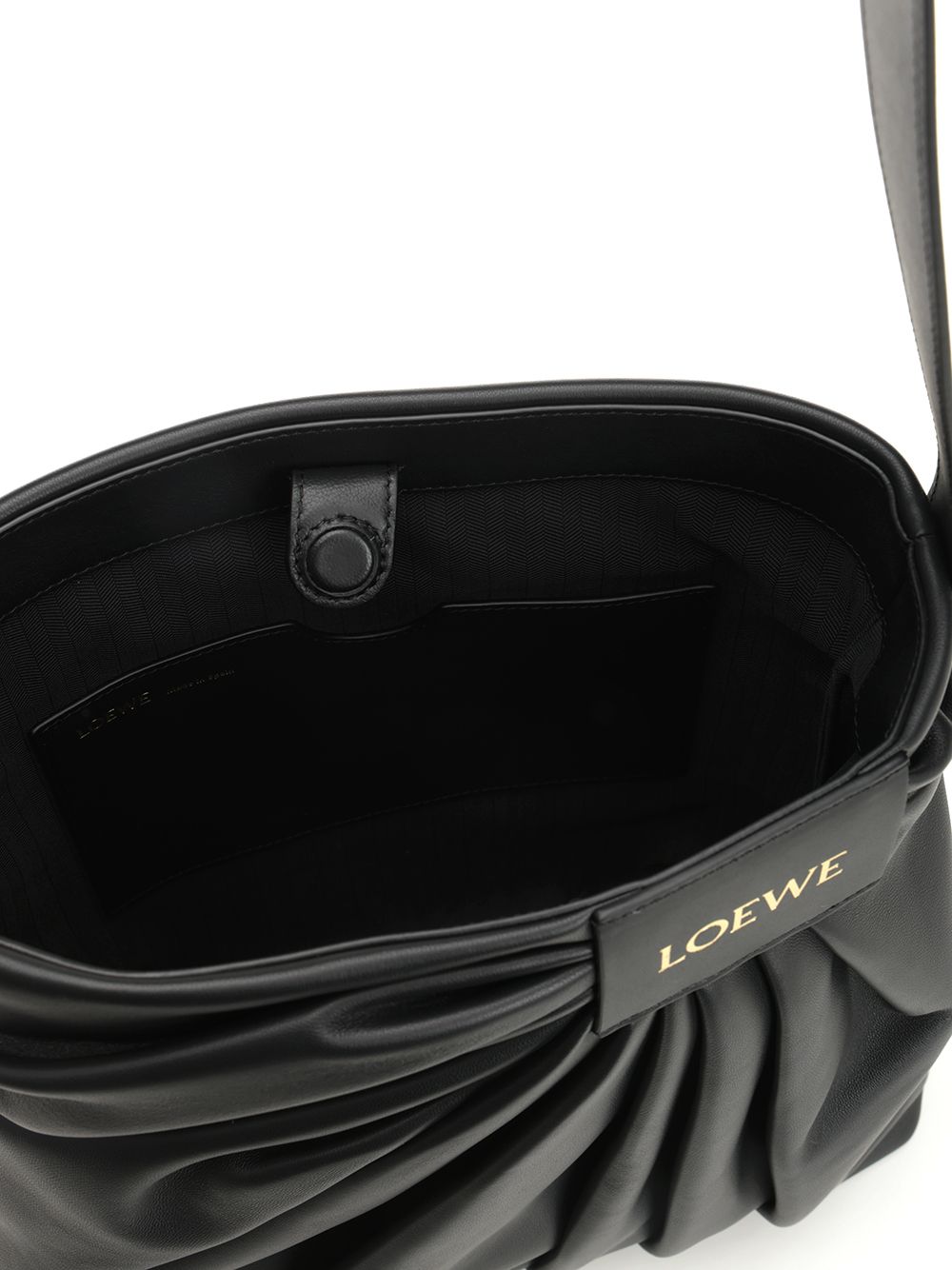 Loewe Draped Tote Shoulder Bag Crossbody Bags - Black | 97026965e348963101a84ad05199aa8951fd7430