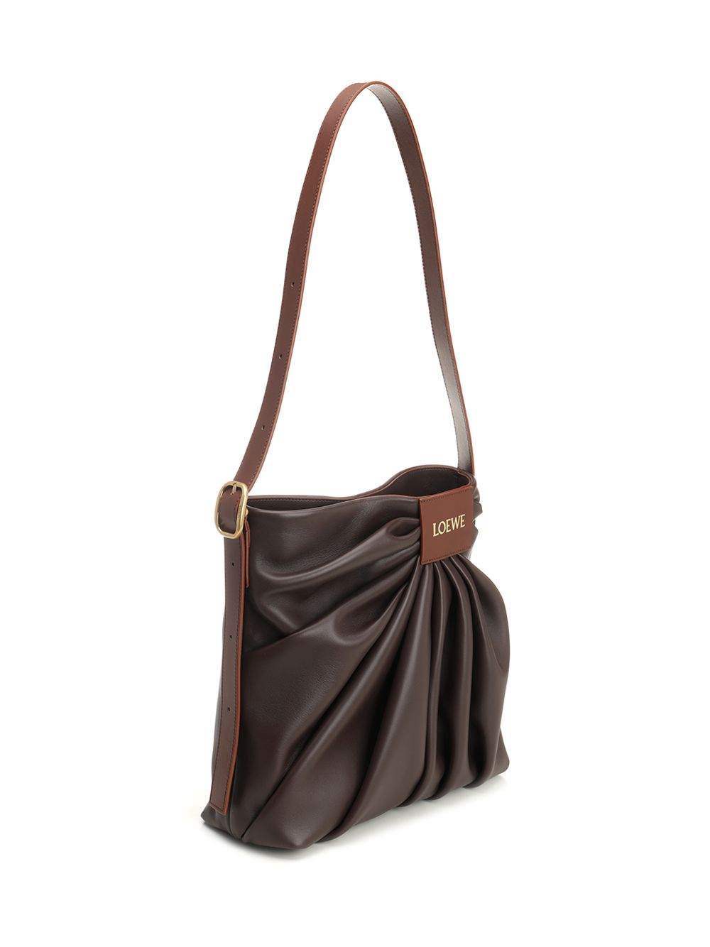 Loewe Draped Tote Shoulder Bag Crossbody Bags - Brown | 6a179fcf498860a974f2594a6dc65e6d4804f659