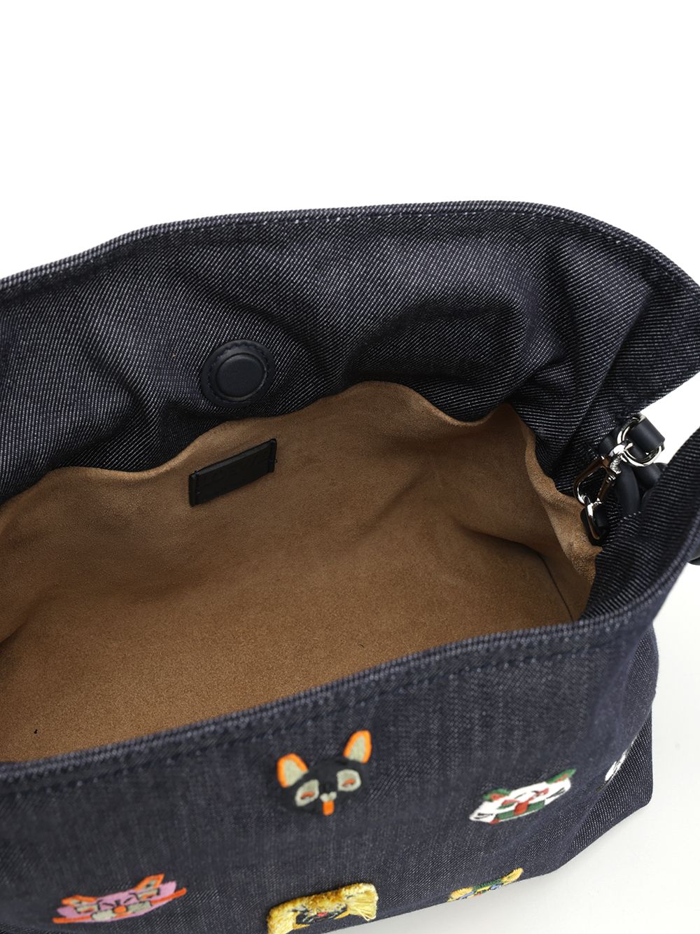 Loewe Flamenco Clutch “Cats” Clutches - Blue | 492569769f6fa20c09d443a5cadd465a96126e20