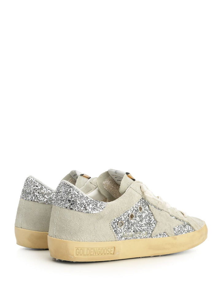 Golden Goose Deluxe Brand Super-Star Sneakers - Silver | 5b03c24f4ffc1fc7658bf9a0102a05d947a10108
