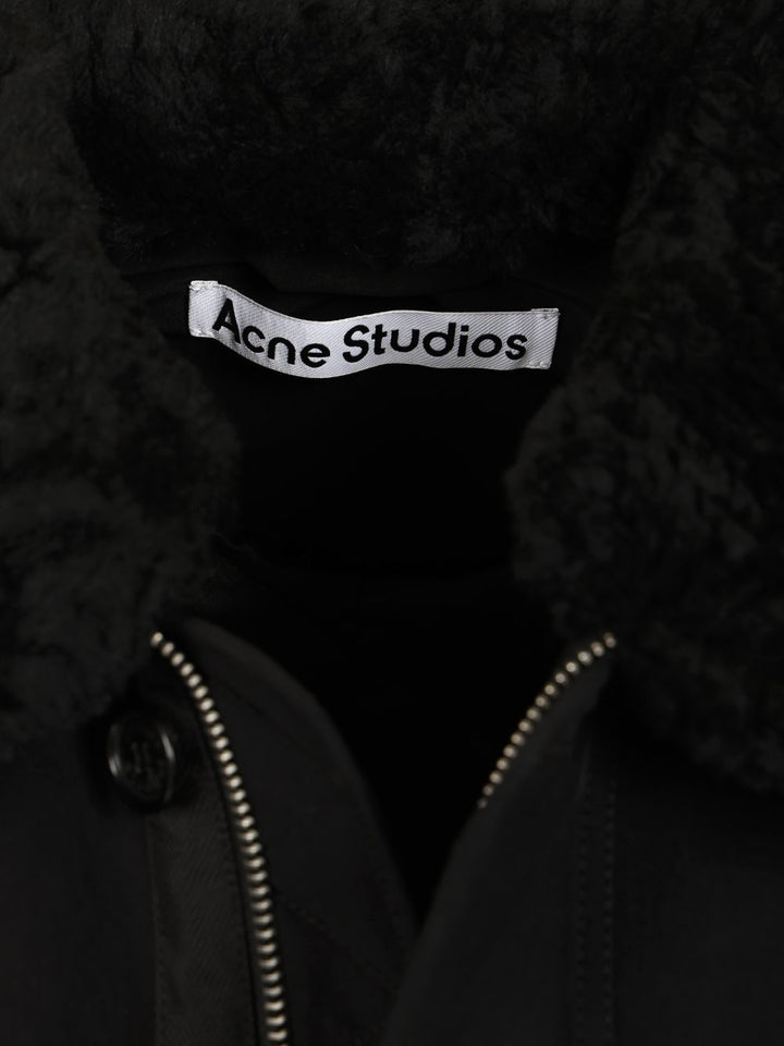 Acne Studios Nylon Jacket Jackets - Black | 676796a4dce96214f0427ad6afd77d76008f5754