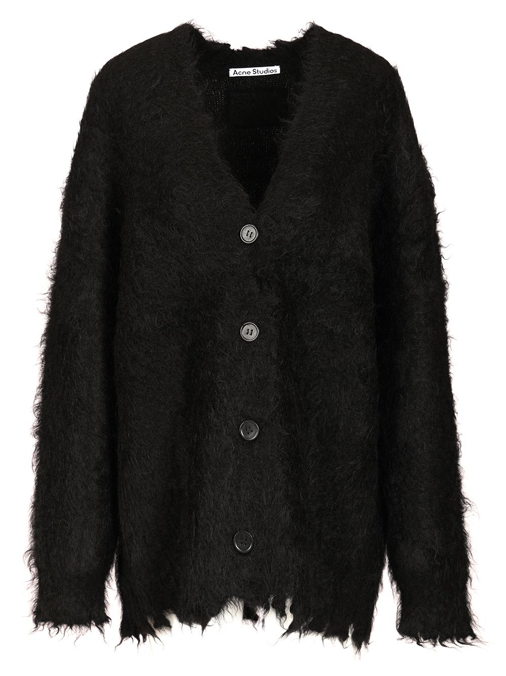 Acne Studios Mohair And Wool Cardigan Knitwear - Black | 477085c7e6ab3d8f79f6f7b94231773abfbb594e