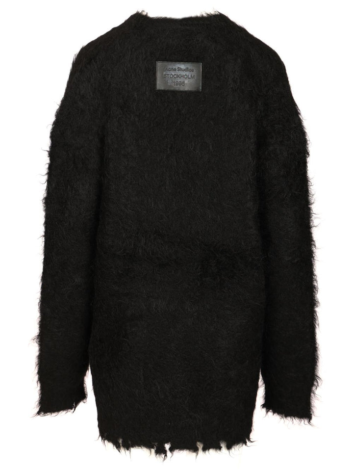 Acne Studios Mohair And Wool Cardigan Knitwear - Black | ac7addcdc0eafa9d4555132119d906ad36e4bce7