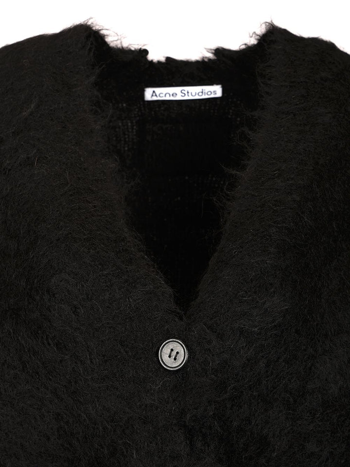 Acne Studios Mohair And Wool Cardigan Knitwear - Black | d6e0fa36b742cca1b0a0ca93fbff3e240ce9e625