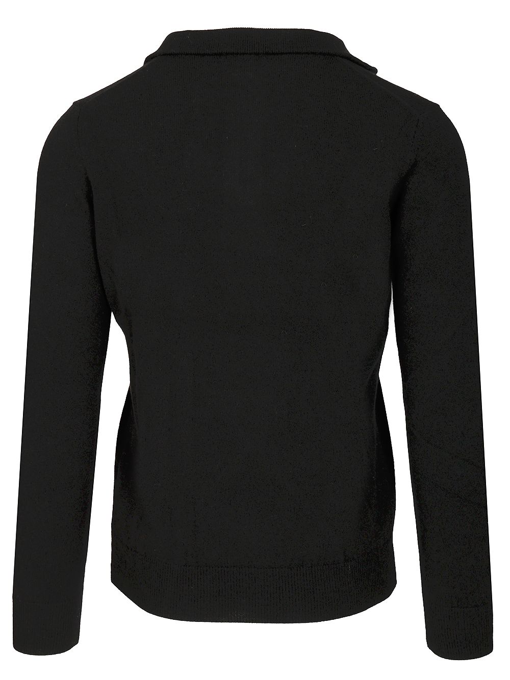 Al Duca D'Aosta Maglia Serafino In Cashmere Knitwear - Black | 36b08f9d2b3909ee32e83a42e0b5875bf44bb430