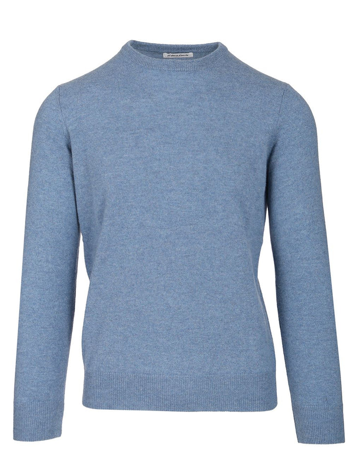 Al Duca D'Aosta Cashmere Crewneck Sweater Knitwear - Light blue | ff0bbabebd7087a949c428235039d4ebebaacf67