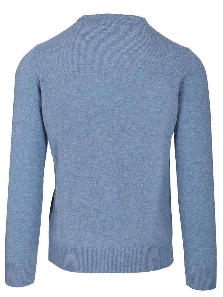 Al Duca D'Aosta Cashmere Crewneck Sweater Knitwear - Light blue | 62c5699be1e374cf7b20da121fd980c295ff3a11
