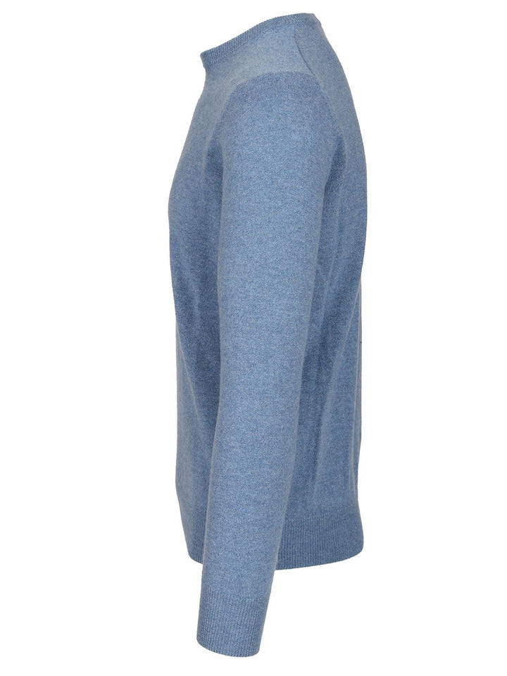 Al Duca D'Aosta Cashmere Crewneck Sweater Knitwear - Light blue | 79133bb394f5939ce2d1f89a3d27abcc5e818719