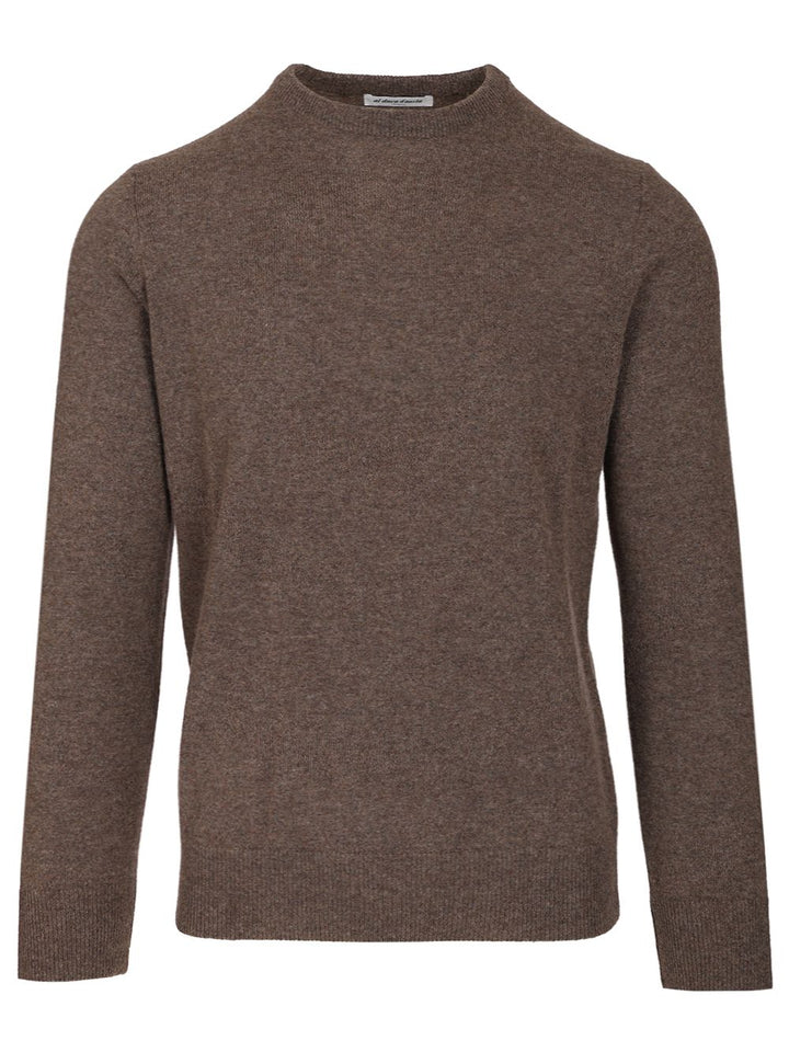 Al Duca D'Aosta Cashmere Crewneck Sweater Knitwear - Brown | 632fe6ed8800eaf61e24bd17a851d7a421704b91