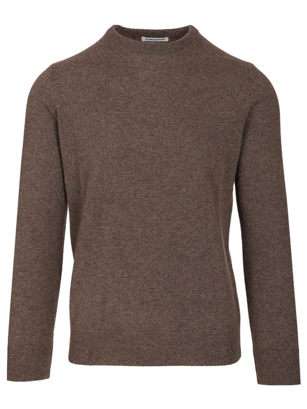 Cashmere Crewneck Sweater Knitwear Brown