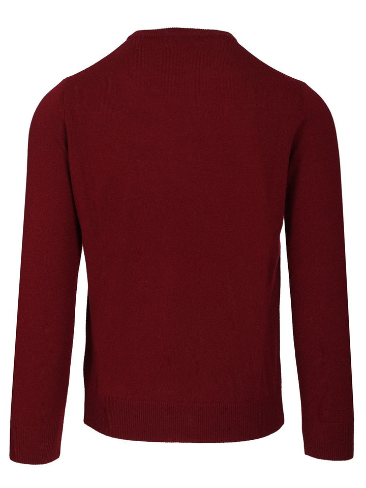 Al Duca D'Aosta Cashmere Crewneck Sweater Knitwear - Bordeaux | 6b4cd4efa0061805982ec959aa1e1f3259a355bc