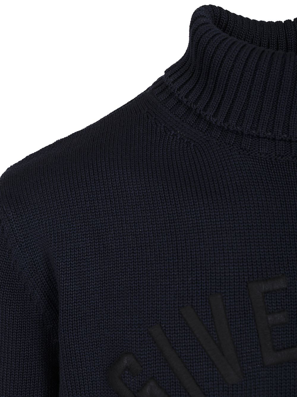 Givenchy Cotton Turtleneck Sweater Knitwear - Blue | 33a5c6aa804b8c2edfc076906de54f7378650f31