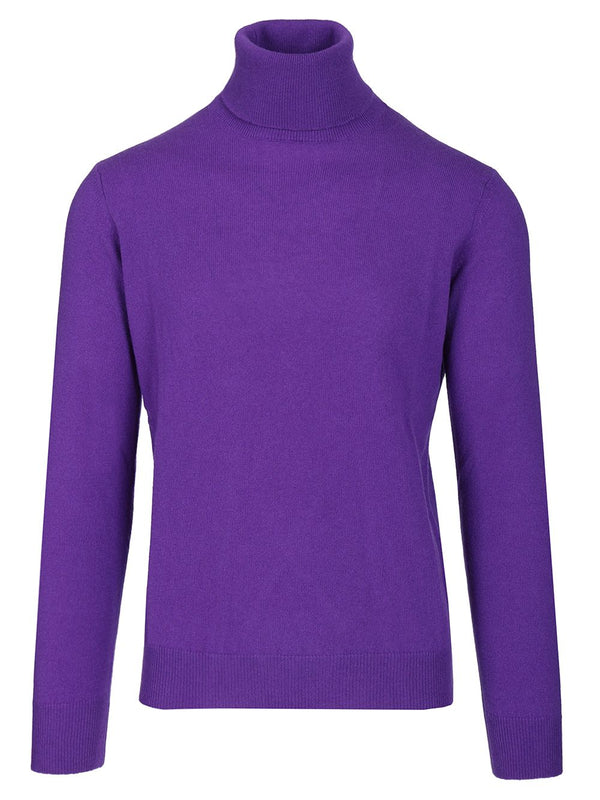 Cashmere Turtleneck Knitwear Violet