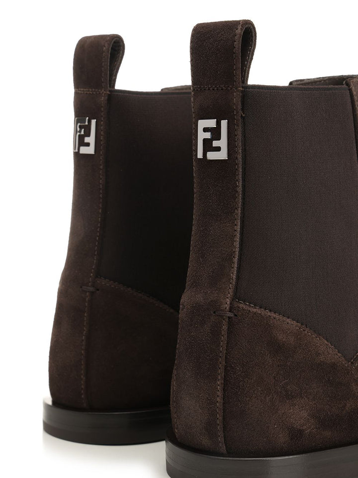 Fendi Chelsea Ankle Boot Boots - Brown | 09468c204329ffd1304a43fc03962ecaaed41dd8