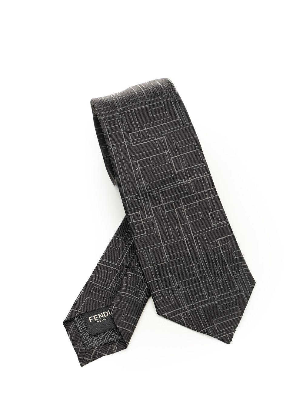 Fendi Jacquard Silk Tie Ties And Bow Ties - Black | 6ca89e6f99b3fce4f0d49e304fea8f7dbf5cf123