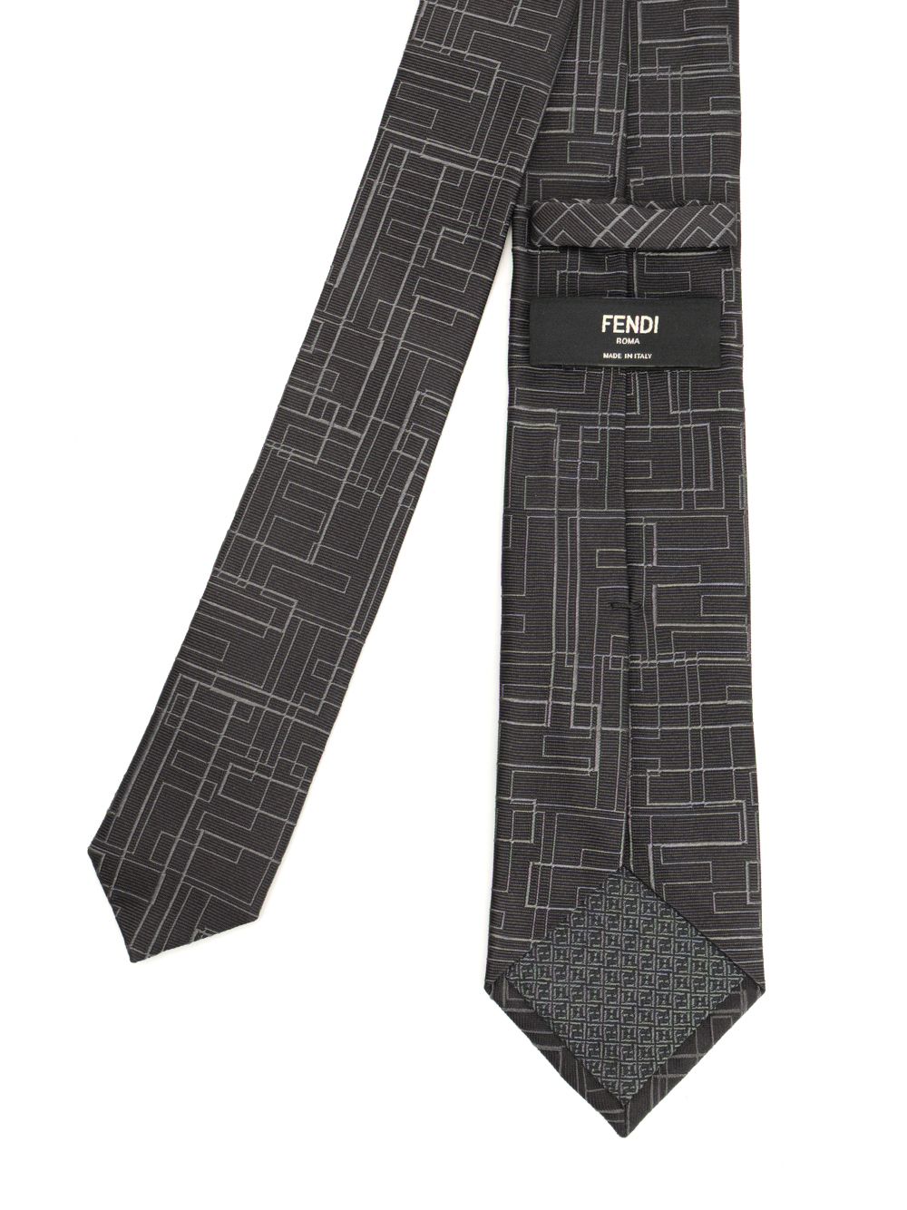 Fendi Jacquard Silk Tie Ties And Bow Ties - Black | 80ace1dcbfd0f12df575be476b5f9f46130cc9d4