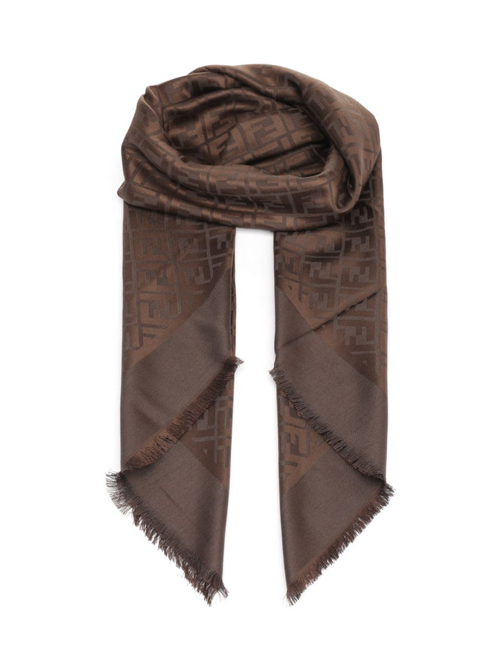 Fendi Ff Shawl Scarves And Foulards - Brown | c8f5aa5e4ee4c49169eb46fa696588ae4df8eb07