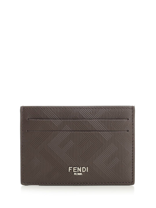 Slim Fendi Shadow Wallets Brown