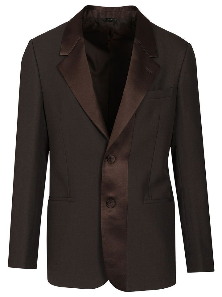 Fendi Brown Wool Crepe Blazer Jackets - Brown | fa11366142b91f7ea80a664b2d16455b4c67b1f0