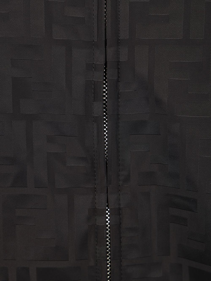 Fendi Black Ff Nylon Bomber Jacket Jackets - Black | a6a88dd6ab0f20682df66f1cb4e12447bbfc574a