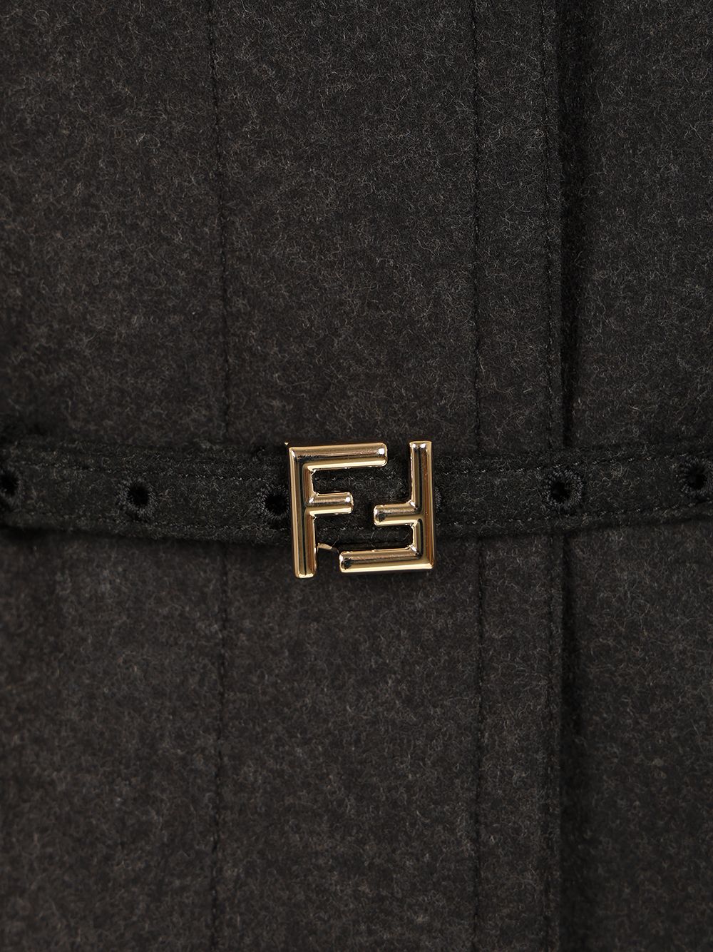 Fendi Single-Breasted Short Jacket Coats - Grey | db7ccfd873bcd233d84daf925fb712625be43188