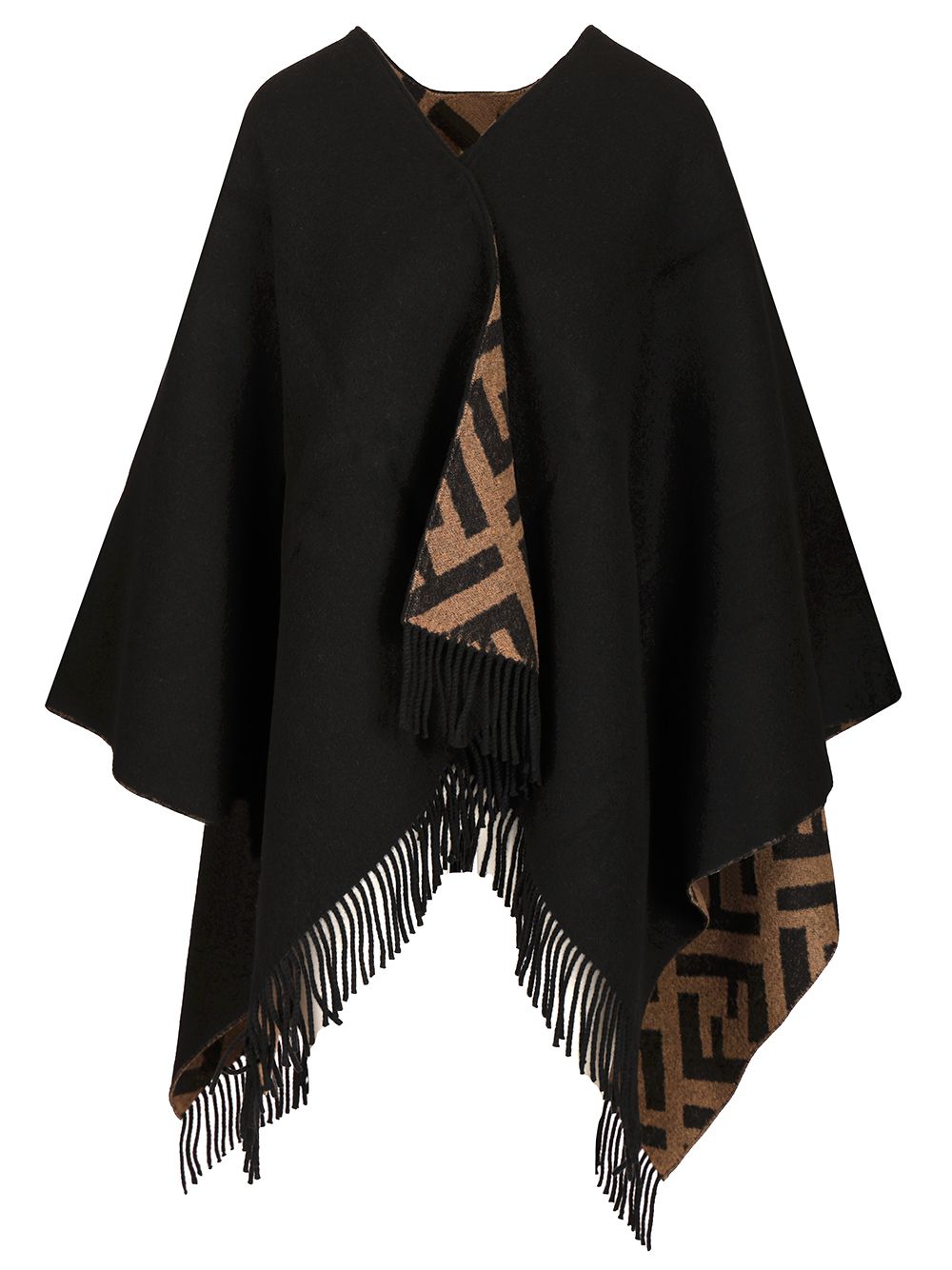 Fendi Reversible Cape Ff Scarves And Foulards - Black | 5f8ab24a3fe6c2755d40f6e944bb51b4e8046757