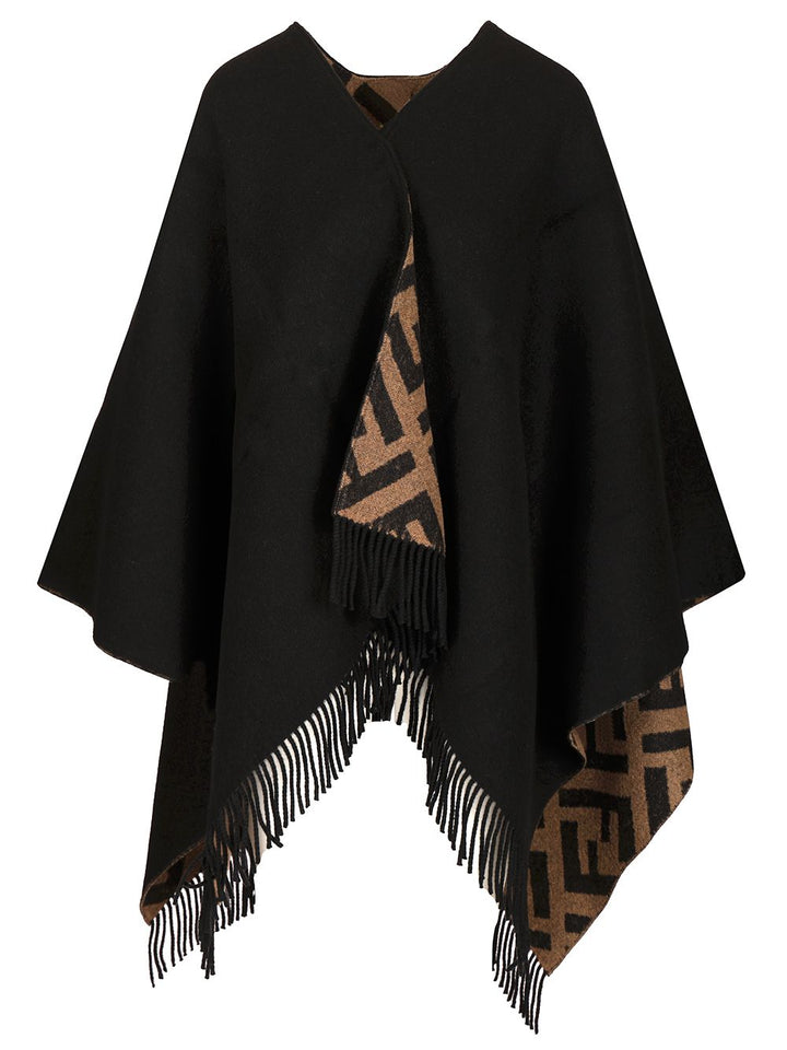 Fendi Reversible Cape Ff Scarves And Foulards - Black | 5f8ab24a3fe6c2755d40f6e944bb51b4e8046757